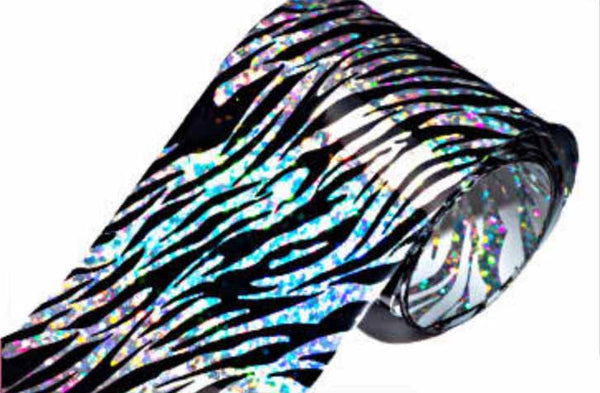 Holographic Zebra - HONA - The Home Of Nail Art